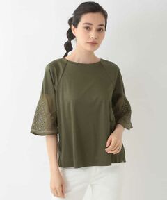 GEORGES RECH / ジョルジュ・レッシュ カットソー | 【洗える】カットワーク刺繍ブラウス