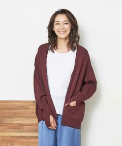 GEORGES RECH / ジョルジュ・レッシュ カーディガン・ボレロ | 【洗える】Vネックニットカーディガン