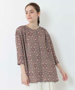 GEORGES RECH / ジョルジュ・レッシュ シャツ・ブラウス | 【洗える】オリエンタルプリントブラウス