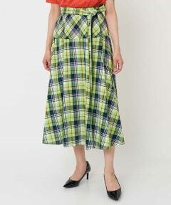 GEORGES RECH / ジョルジュ・レッシュ ロング・マキシ丈スカート | 【セットアップ対応】マドラスチェックスカート