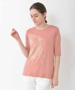 GEORGES RECH / ジョルジュ・レッシュ カットソー | 【洗える】ボタニカル7分袖カットソー