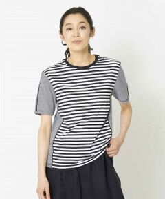 【洗える】ミックスボーダーTシャツ