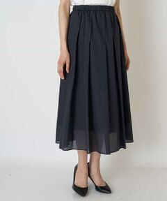 GEORGES RECH / ジョルジュ・レッシュ ロング・マキシ丈スカート | 【洗える】シアーフレアスカート