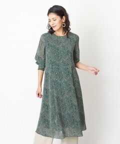 GEORGES RECH / ジョルジュ・レッシュ ロング・マキシ丈ワンピース | プリントシフォンワンピース