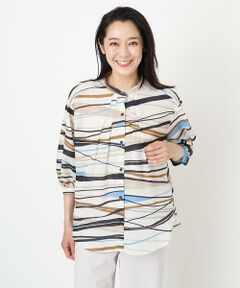 GEORGES RECH / ジョルジュ・レッシュ シャツ・ブラウス | サンドウェーブプリントブラウス