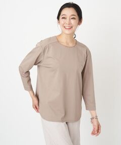 GEORGES RECH / ジョルジュ・レッシュ カットソー | 8分袖ラウンドヘム刺繍カットソー