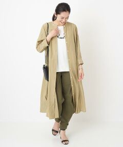 GEORGES RECH / ジョルジュ・レッシュ ロング・マキシ丈ワンピース | [接触冷感/速乾]ミックスストライプシャツワンピース