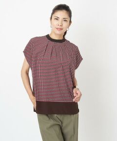 GEORGES RECH / ジョルジュ・レッシュ シャツ・ブラウス | [日本製]パネルプリントバンドカラーブラウス