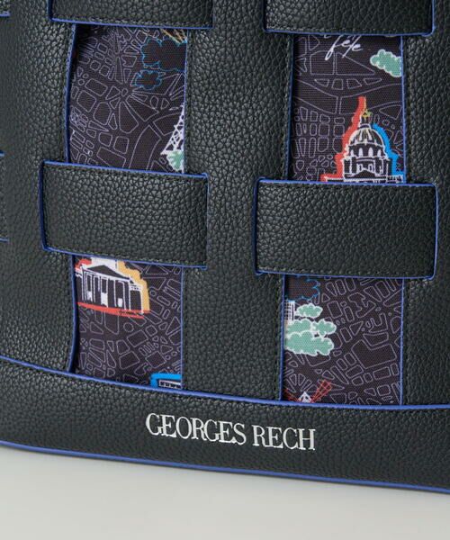 GEORGES RECH / ジョルジュ・レッシュ ショルダーバッグ | PARIS MAPバスケットショルダーバッグ | 詳細12