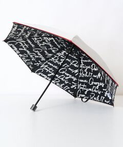[晴雨兼用]ロゴ配色パイピング折り畳み傘