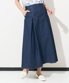 GEORGES RECH / ジョルジュ・レッシュ ロング・マキシ丈スカート | [セットアップ対応]ハイウエストAライン6ozデニムスカート