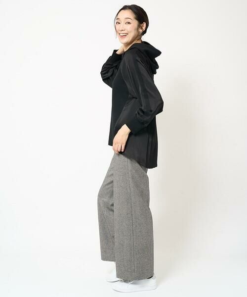 GEORGES RECH / ジョルジュ・レッシュ ニット・セーター | サテン切替バックプリーツニットプルオーバー | 詳細17