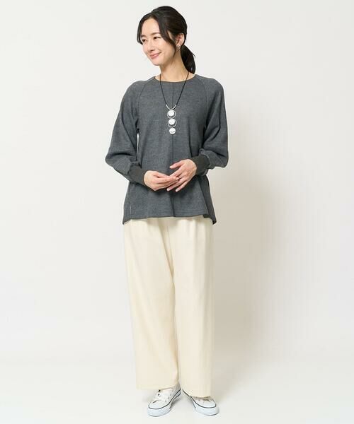 GEORGES RECH / ジョルジュ・レッシュ カットソー | ウールスムースランタンスリーブAラインプルオーバー | 詳細21