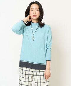 GEORGES RECH / ジョルジュ・レッシュ ニット・セーター | [アンサンブル対応]メリノウールランダムリブハイネックニット