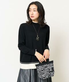 GEORGES RECH / ジョルジュ・レッシュ ニット・セーター | [アンサンブル対応]メリノウールランダムリブハイネックニット