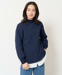 GEORGES RECH / ジョルジュ・レッシュ カットソー | 幾何柄ジャガードジャージーハイネックプルオーバー