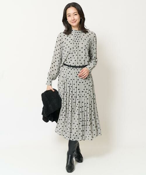 GEORGES RECH / ジョルジュ・レッシュ シャツ・ブラウス | [セットアップ対応]ドットオンチュールバンドカラーブラウス | 詳細13