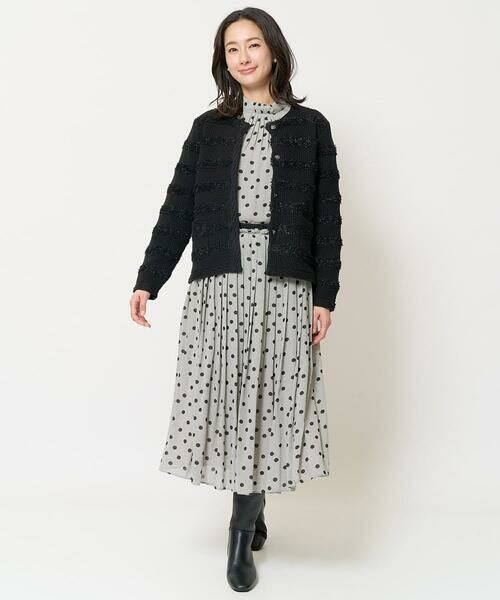 GEORGES RECH / ジョルジュ・レッシュ シャツ・ブラウス | [セットアップ対応]ドットオンチュールバンドカラーブラウス | 詳細14