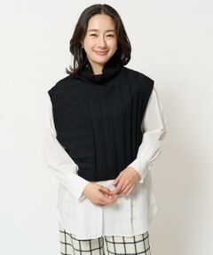 GEORGES RECH / ジョルジュ・レッシュ シャツ・ブラウス | [2点セット]リブニットベスト＆バンドカラーブラウス