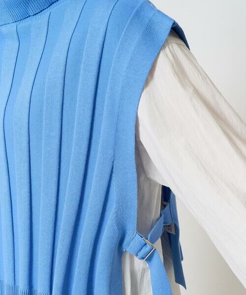 GEORGES RECH / ジョルジュ・レッシュ シャツ・ブラウス | [2点セット]リブニットベスト＆バンドカラーブラウス | 詳細11