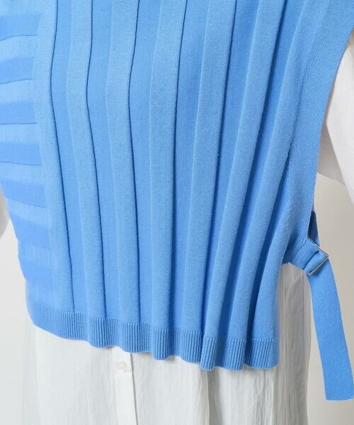 GEORGES RECH / ジョルジュ・レッシュ シャツ・ブラウス | [2点セット]リブニットベスト＆バンドカラーブラウス | 詳細12