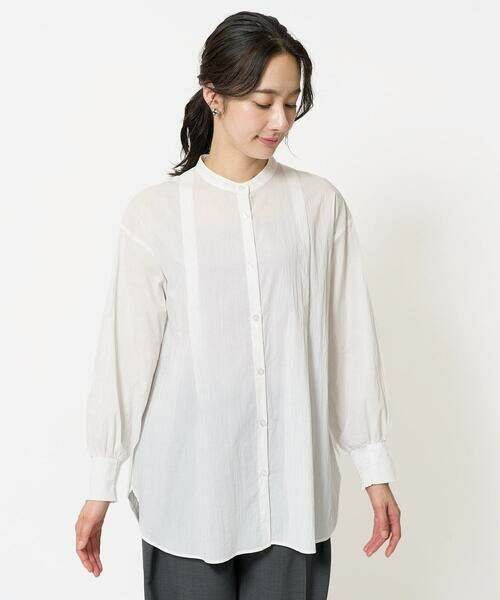 GEORGES RECH / ジョルジュ・レッシュ シャツ・ブラウス | [2点セット]リブニットベスト＆バンドカラーブラウス | 詳細16