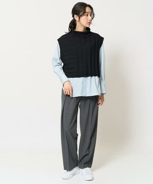 GEORGES RECH / ジョルジュ・レッシュ シャツ・ブラウス | [2点セット]リブニットベスト＆バンドカラーブラウス | 詳細28