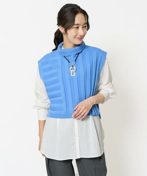 GEORGES RECH / ジョルジュ・レッシュ シャツ・ブラウス | [2点セット]リブニットベスト＆バンドカラーブラウス | 詳細6