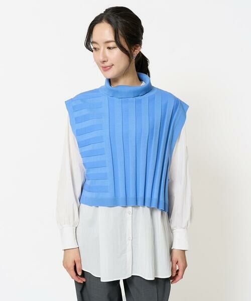 GEORGES RECH / ジョルジュ・レッシュ シャツ・ブラウス | [2点セット]リブニットベスト＆バンドカラーブラウス | 詳細7