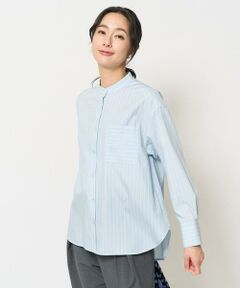 GEORGES RECH / ジョルジュ・レッシュ シャツ・ブラウス | [日本製]ソフトローンバンドカラーシャツ