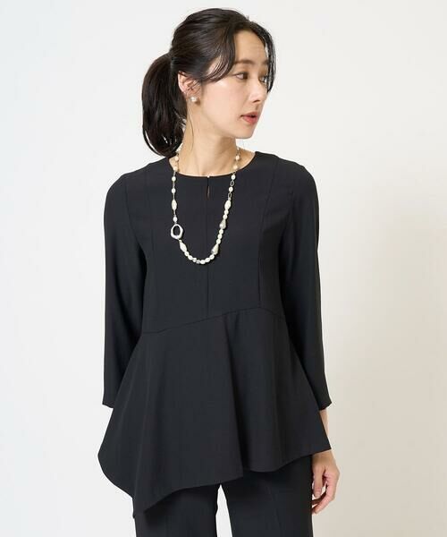 GEORGES RECH / ジョルジュ・レッシュ シャツ・ブラウス | [セットアップ対応]アシンメトリーペプラムブラウス | 詳細1