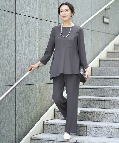 GEORGES RECH / ジョルジュ・レッシュ シャツ・ブラウス | [セットアップ対応]アシンメトリーペプラムブラウス | 詳細13