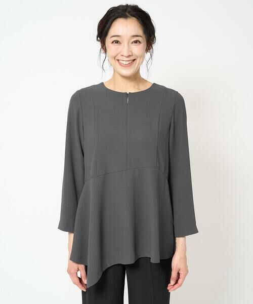 GEORGES RECH / ジョルジュ・レッシュ シャツ・ブラウス | [セットアップ対応]アシンメトリーペプラムブラウス | 詳細4