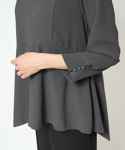 GEORGES RECH / ジョルジュ・レッシュ シャツ・ブラウス | [セットアップ対応]アシンメトリーペプラムブラウス | 詳細9