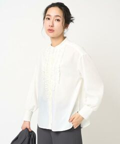 GEORGES RECH / ジョルジュ・レッシュ シャツ・ブラウス | スタンドカラーフリルブラウス