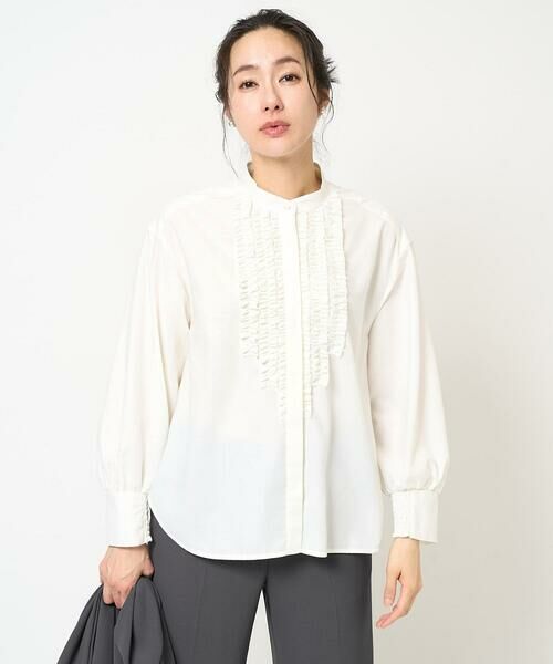 GEORGES RECH / ジョルジュ・レッシュ シャツ・ブラウス | スタンドカラーフリルブラウス | 詳細2