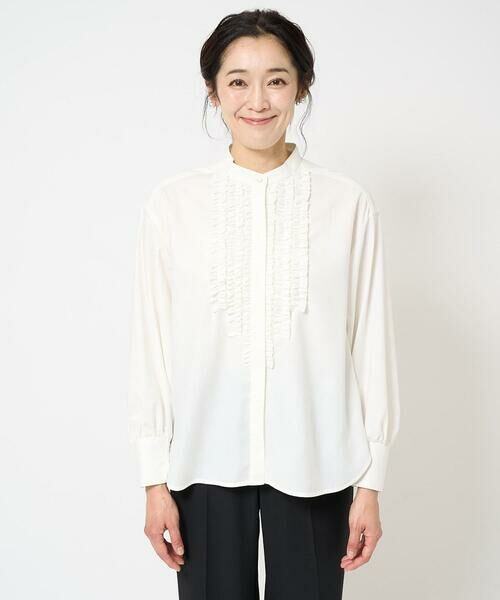 GEORGES RECH / ジョルジュ・レッシュ シャツ・ブラウス | スタンドカラーフリルブラウス | 詳細3