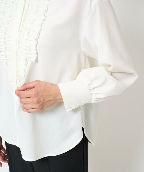 GEORGES RECH / ジョルジュ・レッシュ シャツ・ブラウス | スタンドカラーフリルブラウス | 詳細7