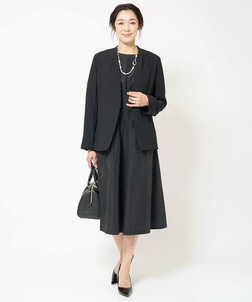 GEORGES RECH / ジョルジュ・レッシュ ロング・マキシ丈ワンピース | タックフレアタフタワンピース | 詳細12