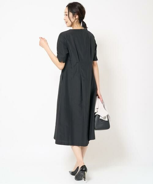 GEORGES RECH / ジョルジュ・レッシュ ロング・マキシ丈ワンピース | タックフレアタフタワンピース | 詳細14