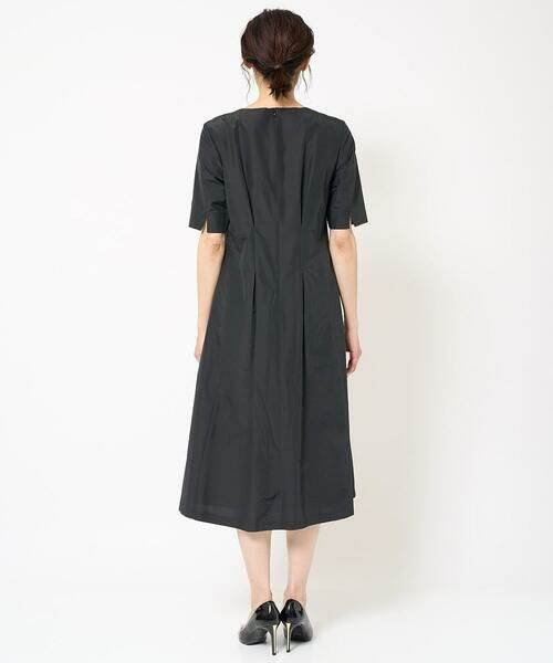 GEORGES RECH / ジョルジュ・レッシュ ロング・マキシ丈ワンピース | タックフレアタフタワンピース | 詳細3