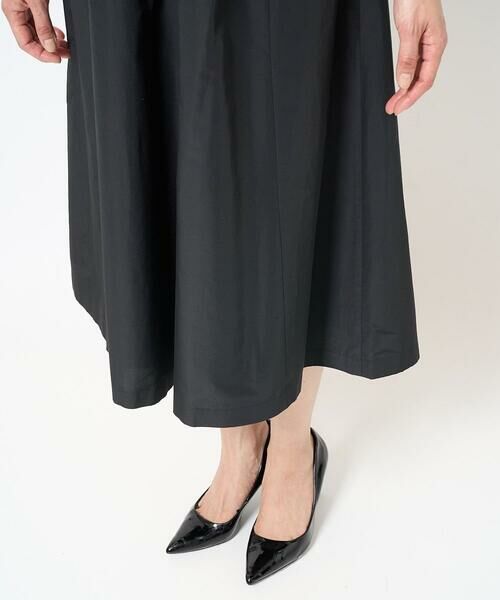GEORGES RECH / ジョルジュ・レッシュ ロング・マキシ丈ワンピース | タックフレアタフタワンピース | 詳細9