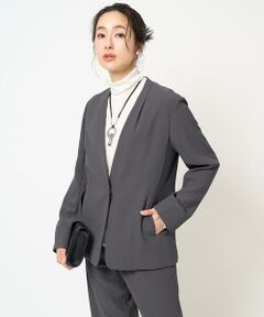 GEORGES RECH / ジョルジュ・レッシュ ノーカラージャケット | [セットアップ対応]ノーカラーナロージャケット