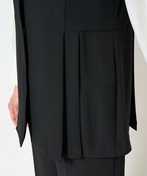 GEORGES RECH / ジョルジュ・レッシュ ベスト | [セットアップ対応]スリットネックプリーツジレ | 詳細10