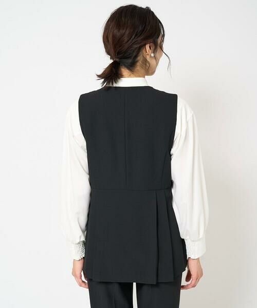 GEORGES RECH / ジョルジュ・レッシュ ベスト | [セットアップ対応]スリットネックプリーツジレ | 詳細7