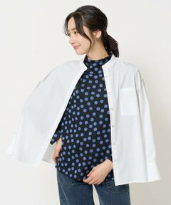 GEORGES RECH / ジョルジュ・レッシュ カットソー | [日本製]ダブルフェイスボトルネックフレアカットソー