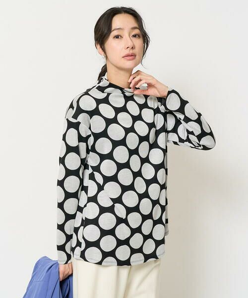 GEORGES RECH / ジョルジュ・レッシュ カットソー | [日本製]ダブルフェイスボトルネックフレアカットソー | 詳細4