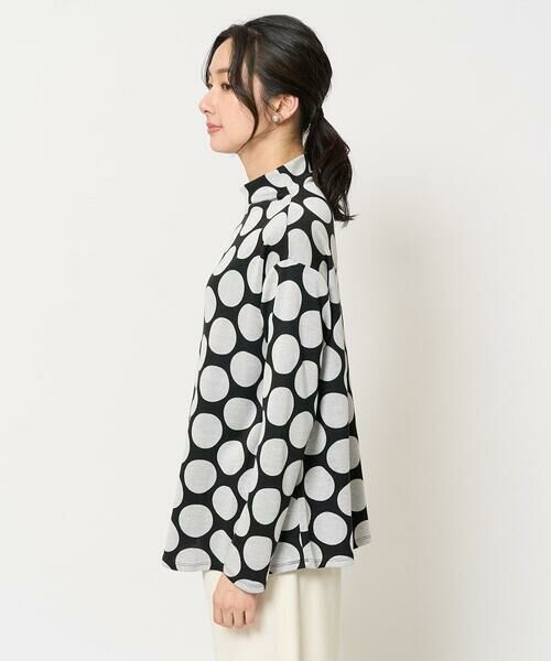 GEORGES RECH / ジョルジュ・レッシュ カットソー | [日本製]ダブルフェイスボトルネックフレアカットソー | 詳細7