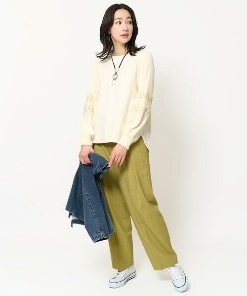 GEORGES RECH / ジョルジュ・レッシュ カットソー | クロスサーモテープ刺繍ジャージープルオーバー | 詳細12