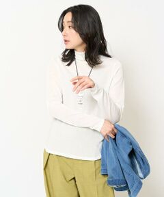 GEORGES RECH / ジョルジュ・レッシュ カットソー | [日本製]シャイニー天竺シアーハイネックカットソー